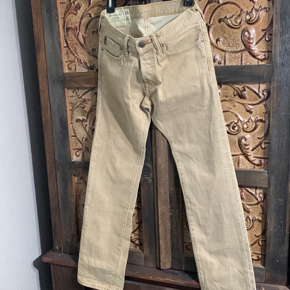 Abercrombie & Fitch Jeans Button Up Low Rise Slim Straight (Size:28/30)